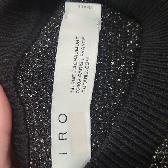 Iro Metallic Black and Silver Dock Sweater - Picture 7 of 9